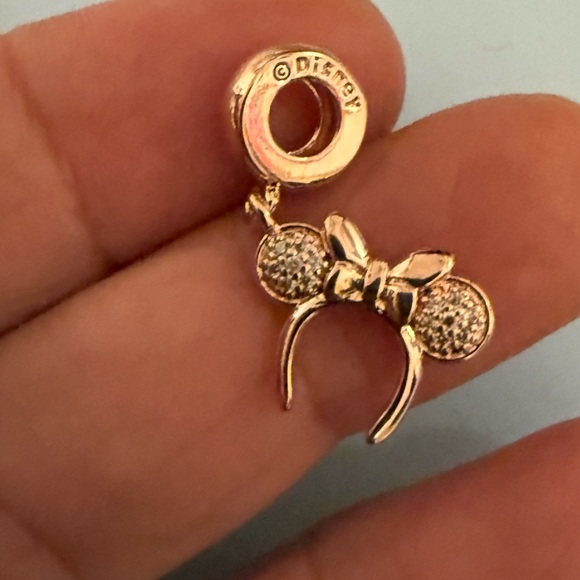 Disney Accessories - Disney Rose Gold Minnie Mouse Charm